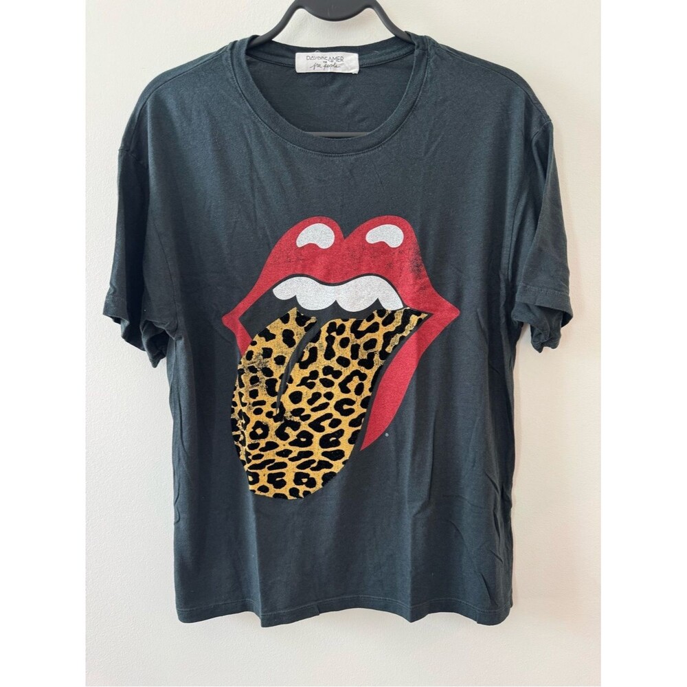 Daydreamer for Free People Rollins Stones Leopard Tongue Tee